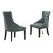 Alaterre Furniture Haeys Tufted Upholstered Dining Chairs, Grey Set of 2, PR ANHT02FDC - alternate 1